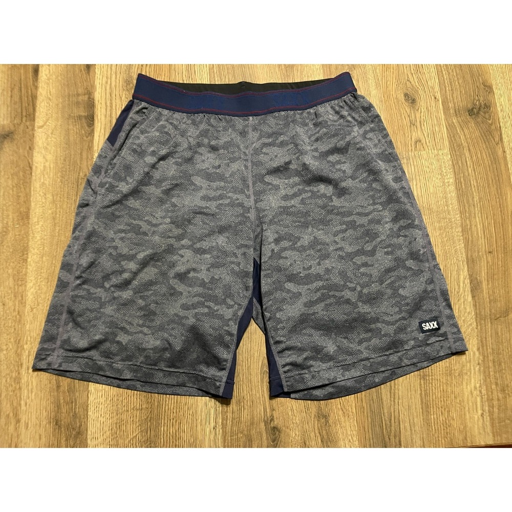 Saxx Boxer Shorts, Men's Size Medium, Gray, Activewear, Legend 2N1